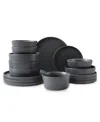 Stone Lain Celina 16pc Stoneware Dinnerware Set In Gray
