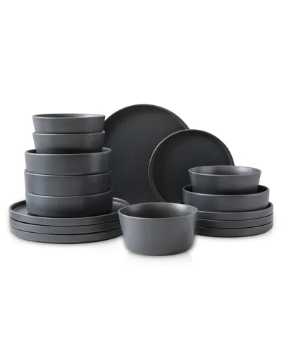 Stone Lain Celina 16pc Stoneware Dinnerware Set In Gray