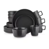 Stone Lain Celina 16 Piece Dinnerware Set In Black