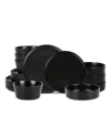 Stone Lain Celina 16-pc. Dinnerware Set, Service For 4 In Black