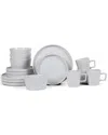 Stone Lain Celina Stoneware 16-piece Dinnerware Set In White