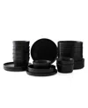 Stone Lain Celina 24 Pc. Dinnerware Set, Service For 8 In Black