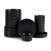 Stone Lain Celina 24-pc. Stoneware Dinnerware Set In Black