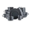 Stone Lain Celina 32pc Stoneware Dinnerware Set In Gray