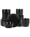 Stone Lain Celina 32pc Dinnerware Set In Black