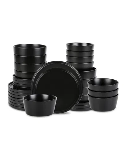 Stone Lain Celina 32-pc. Dinnerware Set, Service For 8 In Black