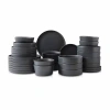 Stone Lain Celina 32-pc. Stoneware Dinnerware Set In Black
