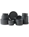 Stone Lain Celina 32-pc. Stoneware Dinnerware Set In Gray