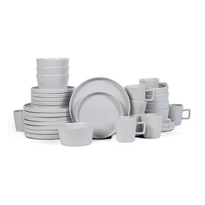 Stone Lain Celina 32-pc. Stoneware Dinnerware Set In Gray