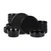 Stone Lain Celina 4-pc. Stoneware Dinnerware Set In Black