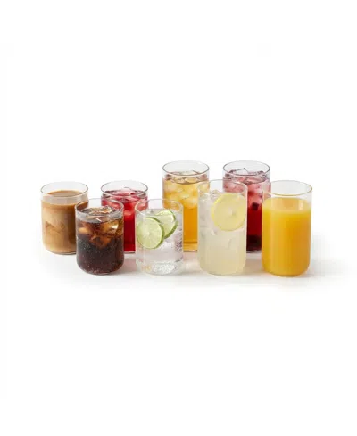 Stone Lain Celina Borosilicate Glasses, Set Of 8 In Transparent
