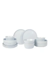 Stone Lain Celina 12pc Stoneware Dinnerware Set In White
