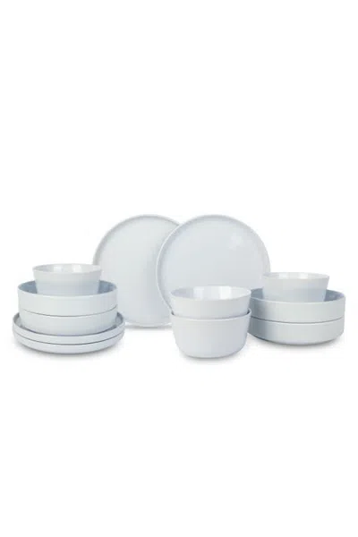 Stone Lain Celina Stoneware 12-piece Dinnerware Set In White