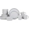 Stone Lain Celina Stoneware 16-piece Dinnerware Set In White