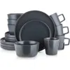 Stone Lain Celina Stoneware 16-piece Dinnerware Set In Gray