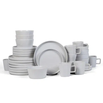 Stone Lain Celina Stoneware 32-piece Dinnerware Set In White