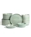 Stone Lain Claire 24 Pc. Dinnerware Set, Service For 8 In Green