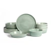 Stone Lain Claire 4-pc. Stoneware Dinnerware Set In Green