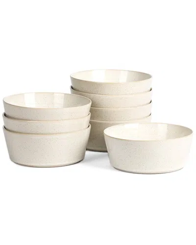 Stone Lain Claire 8-piece Bowl Set Stoneware In Neutral
