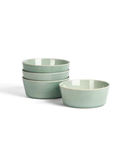 Stone Lain Claire Cereal Bowls, Set Of 4 In Green