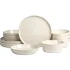 Stone Lain Claire 12-piece Dinnerware Set Stoneware In Neutral