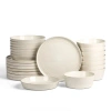 Stone Lain Claire Stoneware 24-piece Dinnerware Set In White