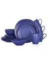 Stone Lain Clara 16 Pc. Dinnerware Set, Service For 4 In Blue