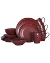 Stone Lain Clara 16-pc. Porcelain Dinnerware Set In Brown
