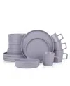 Stone Lain Cleo 16 Pc. Dinnerware Set, Service For 4 In Gray