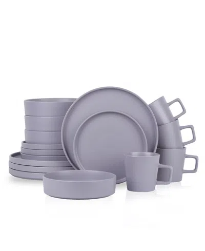 Stone Lain Cleo 16 Pc. Dinnerware Set, Service For 4 In Gray