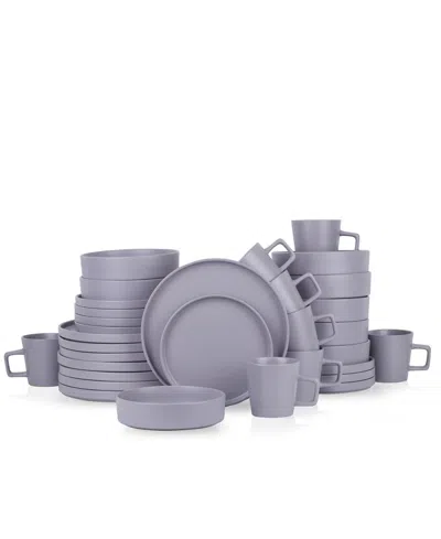 Stone Lain Cleo 32 Pc. Dinnerware Set, Service For 8 In Gray
