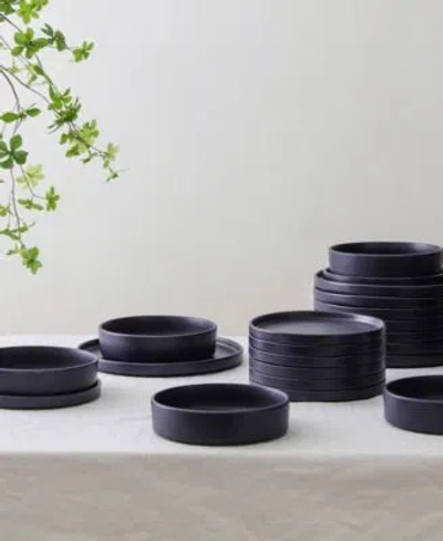 Stone Lain Cleo Dinnerware Collection In Black