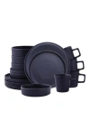 Stone Lain Cleo Stoneware 16-piece Dinnerware Set In Blue