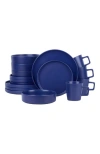 Stone Lain Cleo Stoneware 16-piece Dinnerware Set In Blue