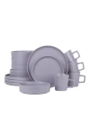 Stone Lain Cleo Stoneware 16-piece Dinnerware Set In Gray