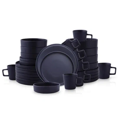 Stone Lain Cleo Stoneware 32-piece Dinnerware Set In Blue
