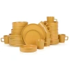 Stone Lain Cleo Stoneware 32-piece Dinnerware Set In Yellow