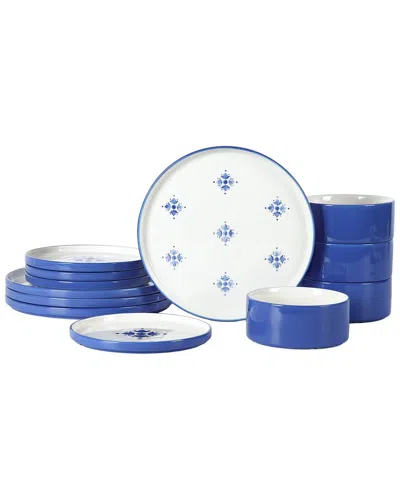 Stone Lain Cobalt 12pc Dinnerware Set In Blue