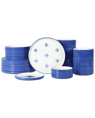 Stone Lain Cobalt 24pc Dinnerware Set In Multi