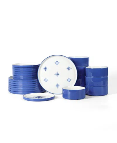 Stone Lain Cobalt 24-pc. Dinnerware Set, Service For 8 In Blue