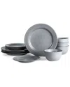 Stone Lain Comet 12-piece Dinnerware Set Stoneware In Gray