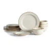Stone Lain Comet 4-pc. Stoneware Dinnerware Set In Sand