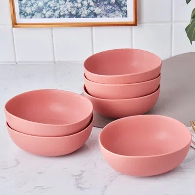 Stone Lain Delilah Bowl Set Porcelain In Terracotta