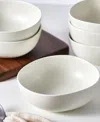 Stone Lain Delilah Porcelain Bowls, Set Of 6 In Cream