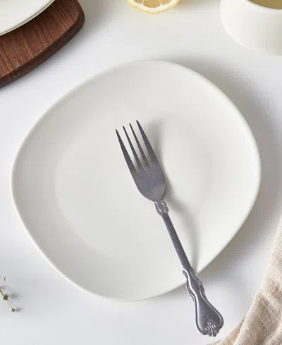 Stone Lain Delilah Porcelain Salad Plates, Set Of 6 In Cream