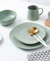Stone Lain Delilah Porcelain Salad Plates, Set Of 6 In Honeydew