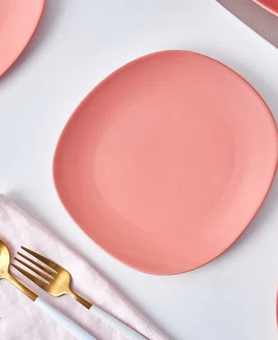Stone Lain Delilah Porcelain Salad Plates, Set Of 6 In Terracotta