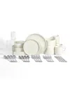 Stone Lain Dining Essential Kit 40-piece Dinnerware Set, Service For 4 In White