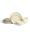 Stone Lain Dua 12pc Stoneware Dinnerware Set In Neutral