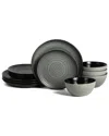 Stone Lain Dua 12pc Stoneware Dinnerware Set